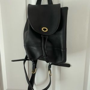 Black coach backpack